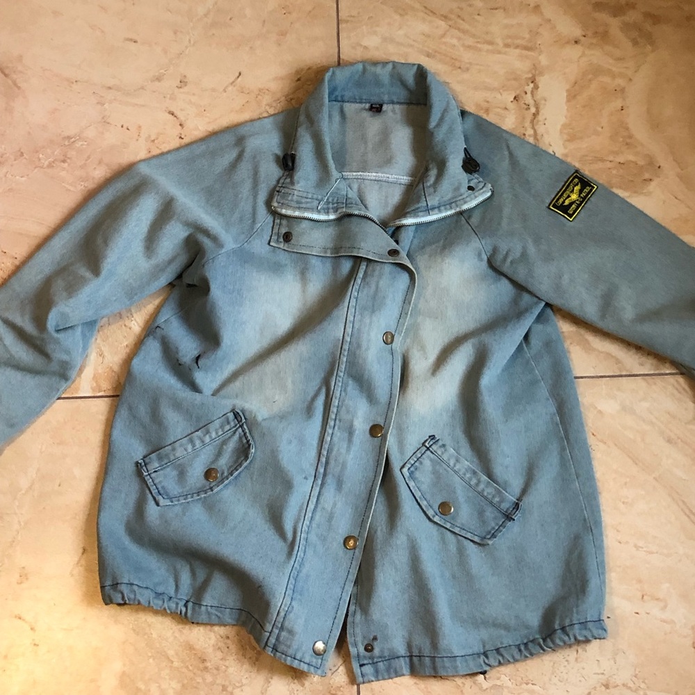 Oversized denim jacket